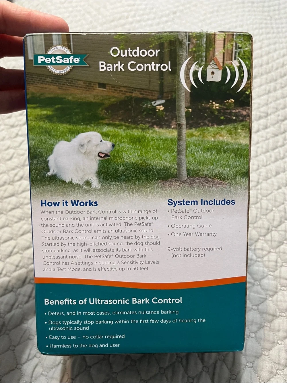 PetSafe Outdoor Bark Control - Blue and Teal Packaging